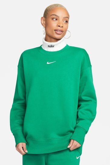 Green Oversized Mini Swoosh Sweatshirt
