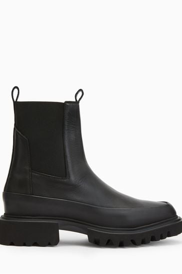 All saints black top boots