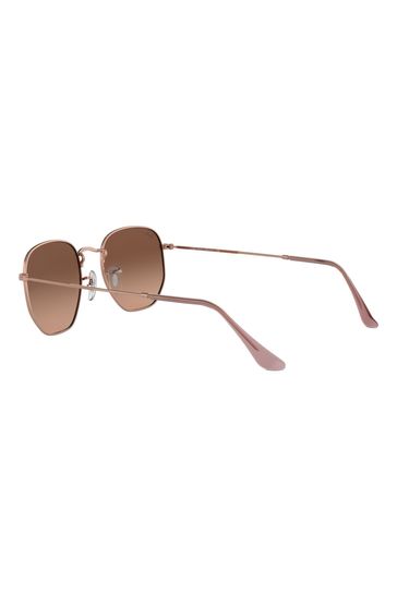 Buy Ray Ban Medium Hexagonal Flat Lens Sunglasses from Next Luxembourg