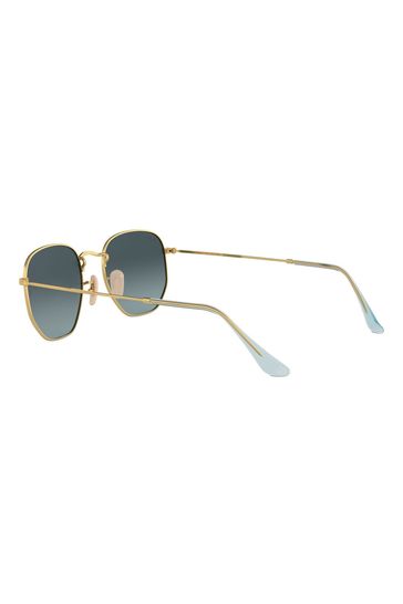 Ray ban clearance hexagonal blu