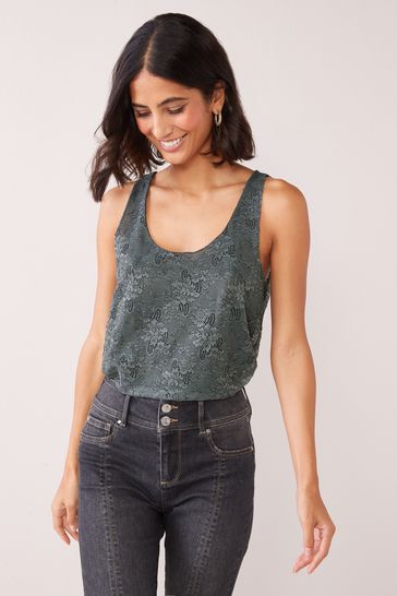 Buy Lace Shell Vest Top from Next Ireland