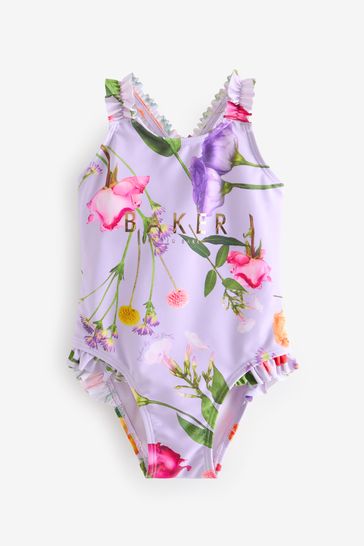 Buy Baker by Ted Baker Floral Frilled Swimsuit from Next Turkey