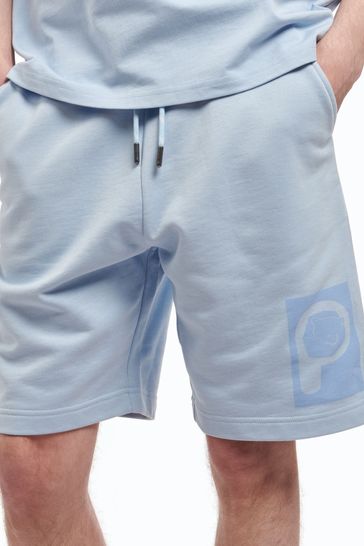 Penfield Large Blue P Bear Graphic Logo Sweat Shorts