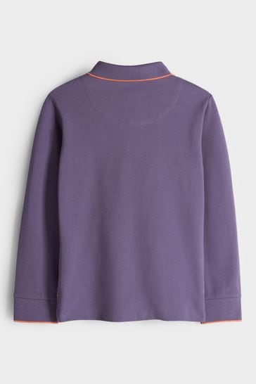 Buy Paul Smith Junior Boys Long Sleeve Zebra Logo Polo Shirt from Next Luxembourg