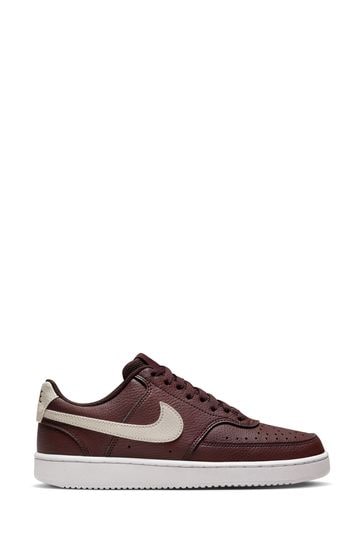 Nike Burgundy Court Vision Low Trainers