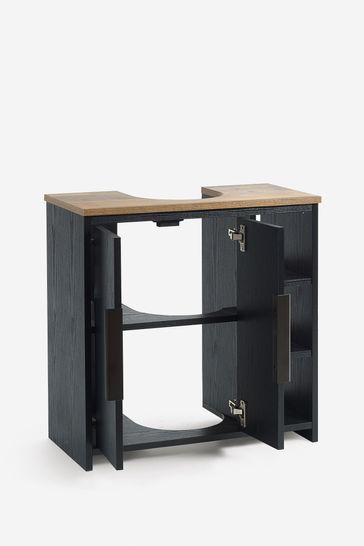 Black under discount sink storage unit