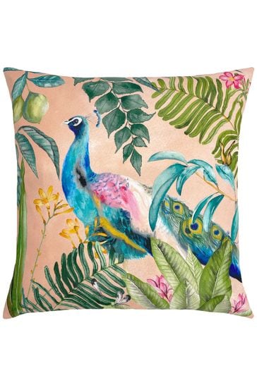 Peacock shop outdoor pillow