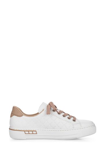 Rieker Womens White Lace Up Shoes