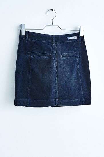 Blue velvet cheap skirt