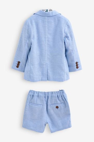 Baby blue blazer set hotsell