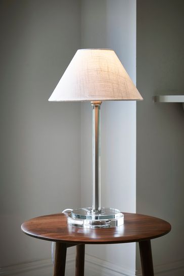 Jasper Conran London Clear Shaded Glass Table Lamp