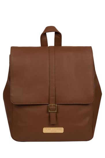 Pure leather shop backpack