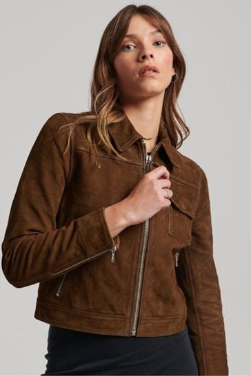 Superdry suede jacket outlet