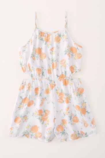 Buy Abercrombie Fitch White Cutout High Neck Playsuit from Next