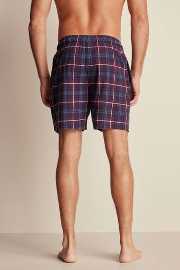 Blue Red 2 Pack Motion Flex Cosy Pyjama Shorts