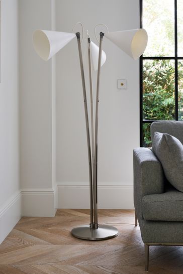 Jasper Conran London White Triple Shade Floor Lamp