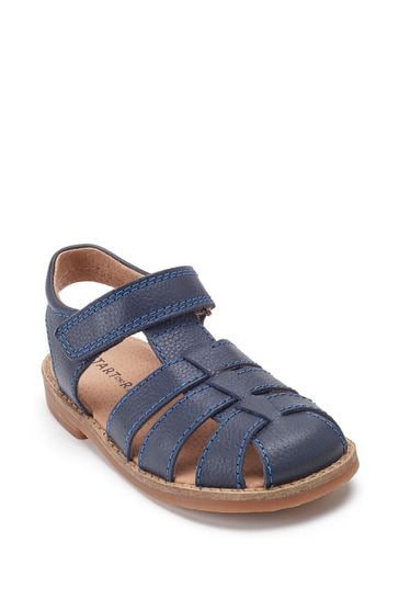 Smart navy blue sandals outlet