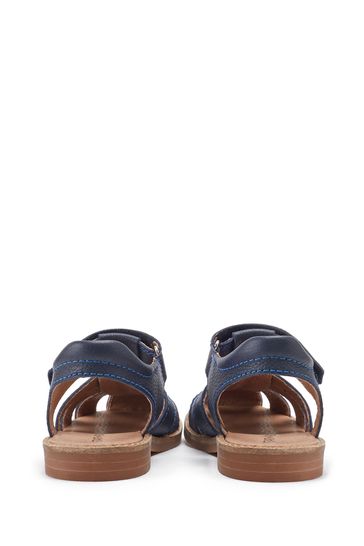 Smart navy blue sandals outlet