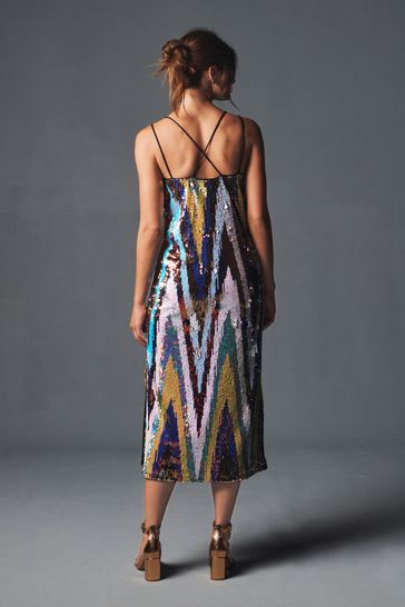 Next multi sequin dress outlet