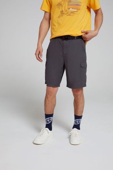 Buy Animal Mens Haze Organic Cargo Black Shorts from Next Luxembourg
