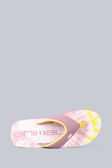 girls animal flip flops