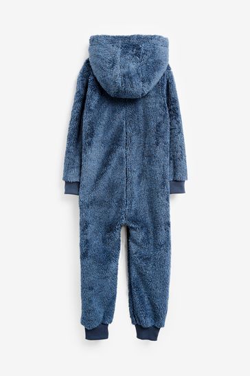 Navy Fleece All In One 3 16yrs