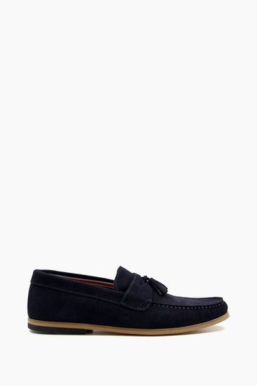 Dune blue loafers on sale