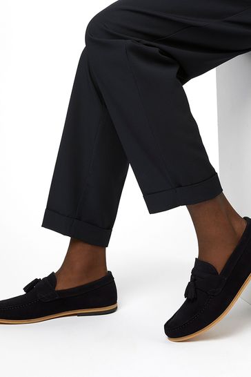 Buy Dune London Bart Blue Moccasin Loafers from Next Singapore