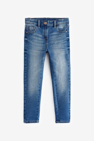 Mid Blue Regular Fit Skinny Jeans (3-16yrs)