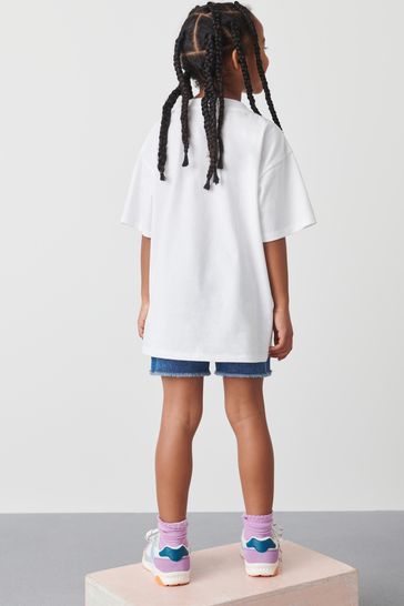 H & m denim shorts top