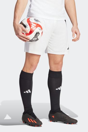 White adidas football shorts online
