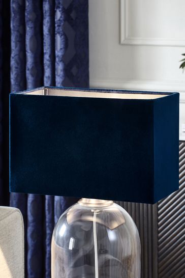 Navy lamp outlet shade next