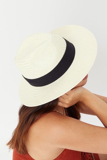 Accessorize Louise White Fedora Hat