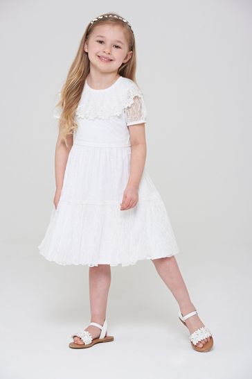 Amelia Rose White Lace Dress