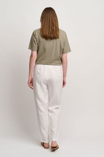 B. Coastline White Loose Fit Trousers