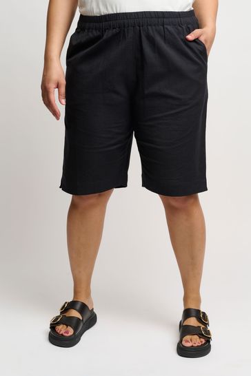 CISO Black Casual Shorts