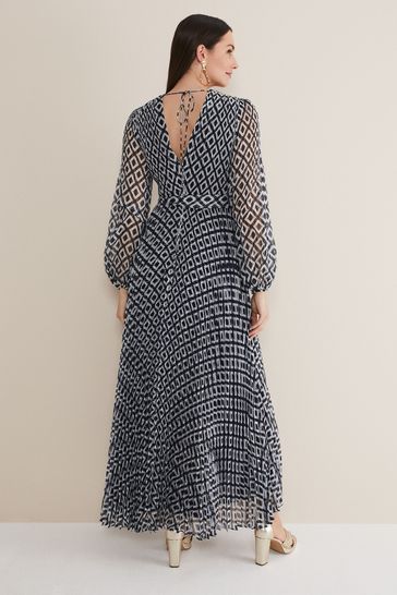 Phase eight giovanna pleated maxi discount dress