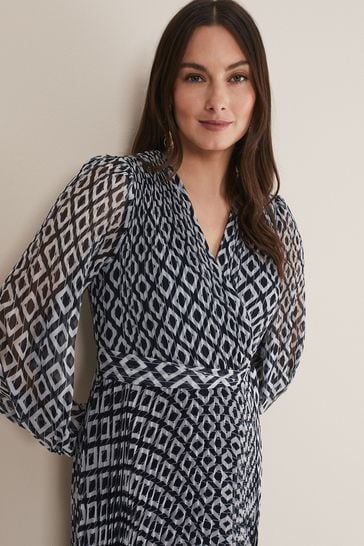 Phase eight giovanna sales pleated maxi dress