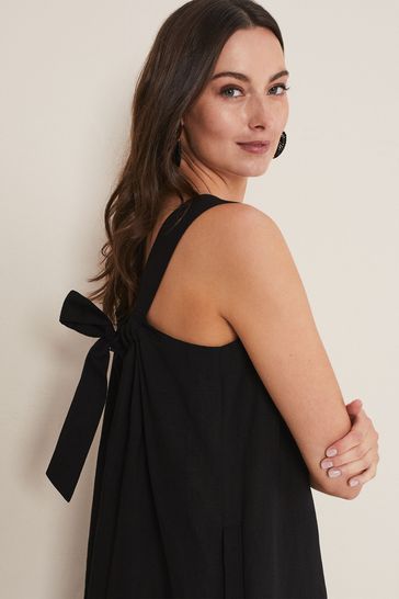 Open back swing top dress