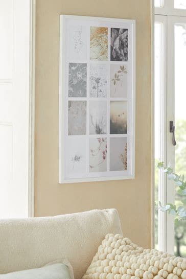 White Parker 12 Aperture Collage Picture Frame