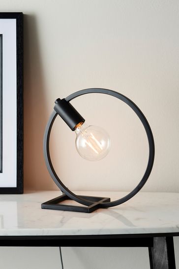 Gallery Home Black Circle Table Lamp