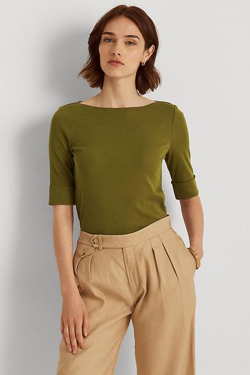 Lauren Ralph Lauren Cotton Judy Top