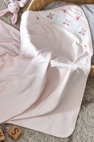 Pink Heritage 100% Cotton Jersey Blanket