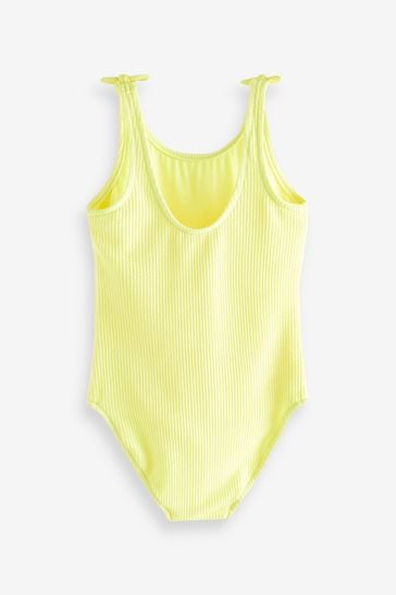 H&m yellow discount one piece swimsuit