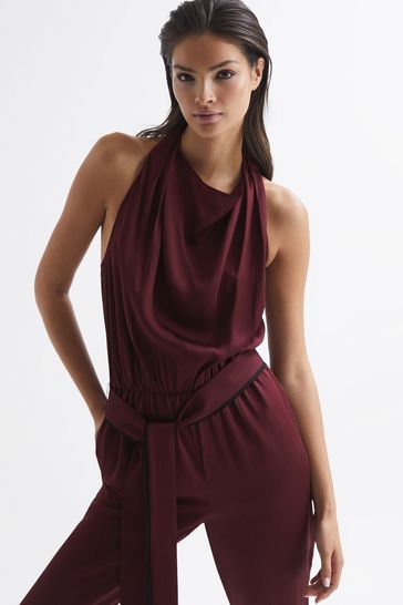 Reiss deals jumpsuit red