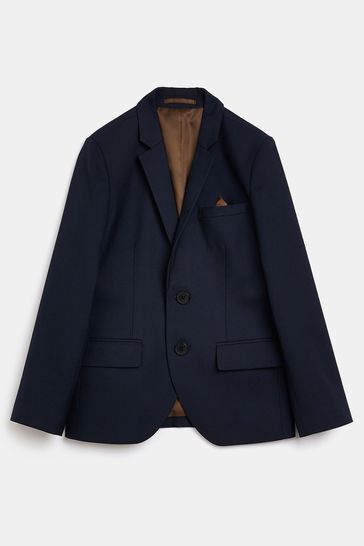 Buy River Island Navy Blue Boys Tailored Jacket from Next Luxembourg