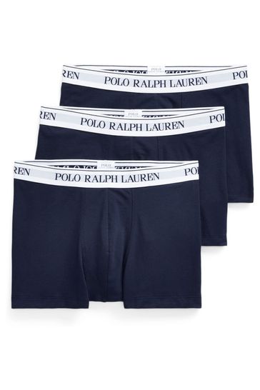 Polo Ralph Lauren Stretch Cotton Logo Trunks Three Pack