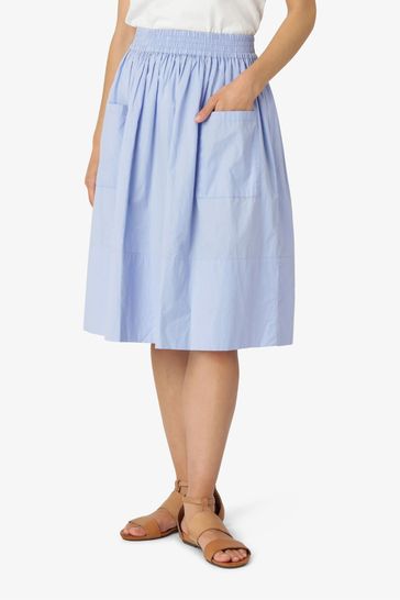 Noa Noa Womens Blue Soft Cotton Skirt