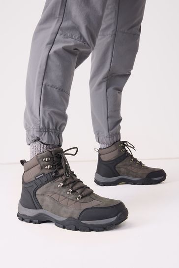 Buy Grey Waterproof Walking Boots from Next Ukraine