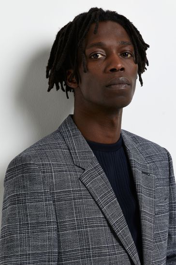 River island check blazer on sale